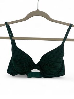 Victoria’s Secret Uplift Semi Demi Heathered Green Bra